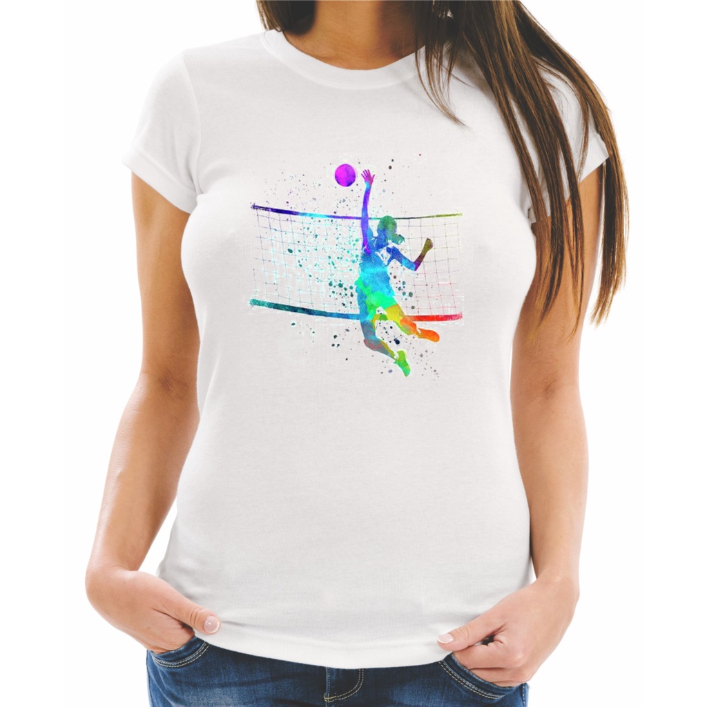 Camiseta  Baby Look Estampa Esporte Volei 33