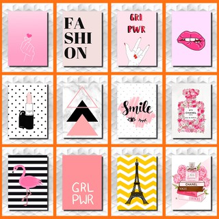 Quadros Placas Decorativas - Femininos Fashion Girl power Frases