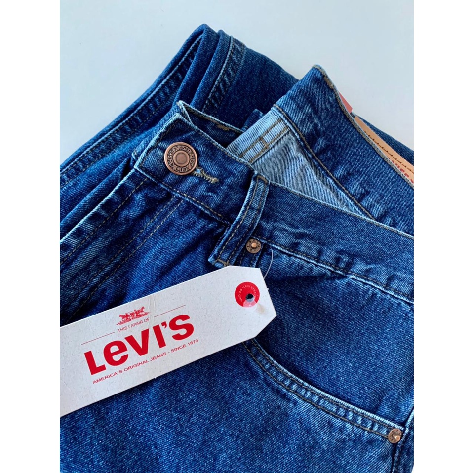 Calça Jeans LEVI's Masculina - Modelo Reto Shopee