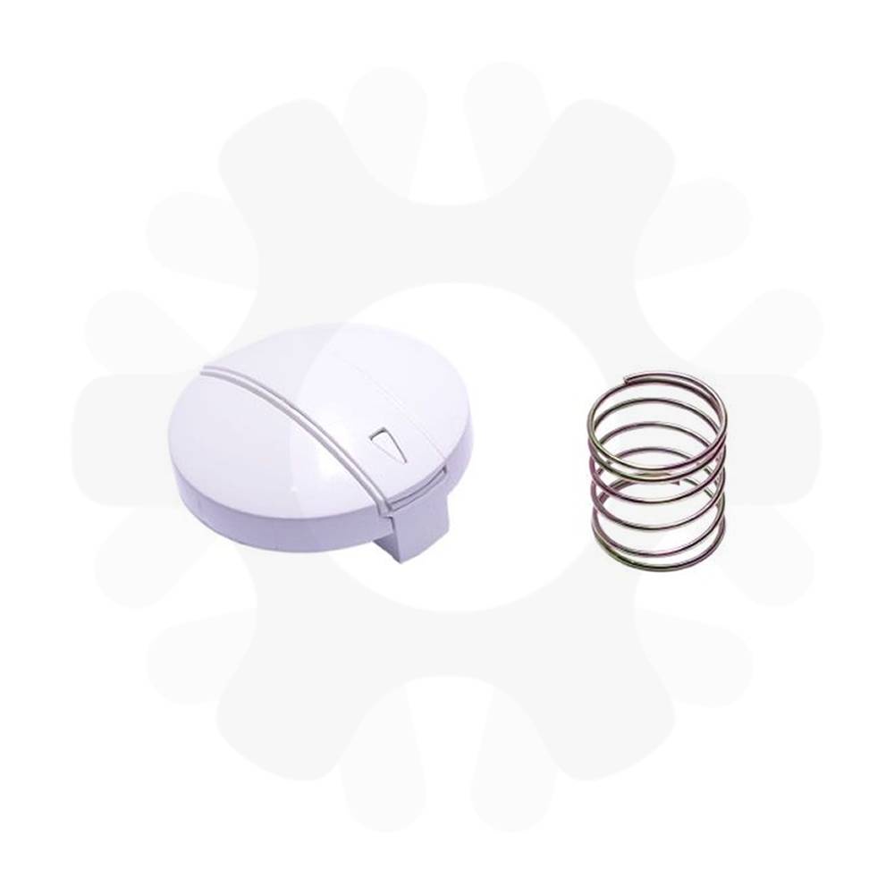 Botao Timer Brastemp BWR22A Clean Com Mola Branco