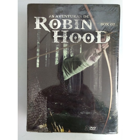 DVD As Aventuras de Robin Hood - Box 2 - 3 Discos - Novo / Original / Lacrado