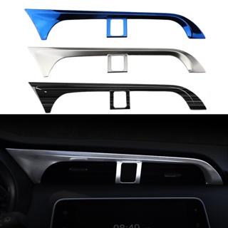 Centro Do Carro De Aço Inoxidável Ar Condicionado A/C Saída De Ventilação Capa Guarnição Para Nissan Kicks 2017-2021 Acessórios LHD em Oferta na Shopee