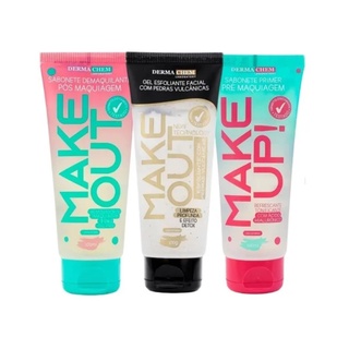 KIT 2 Sabonetes Pré E Pós Maquiagem + Esfoliante Dermachem