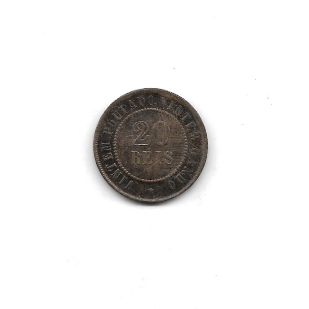Moeda Antiga 20 Réis 1898 República Vintém Raridade