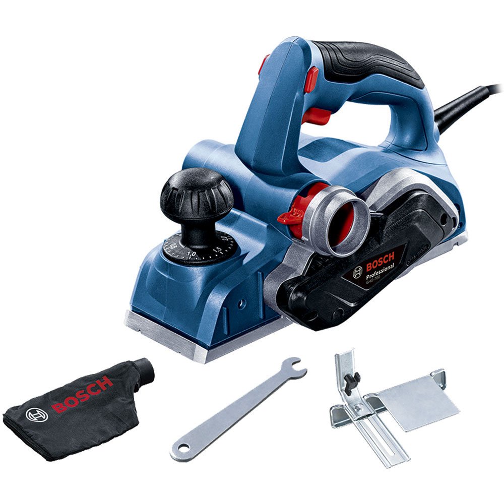 Plaina GHO 700 Bosch 700W com Lâminas Duplas e Saco coletor de pó - Home & Living