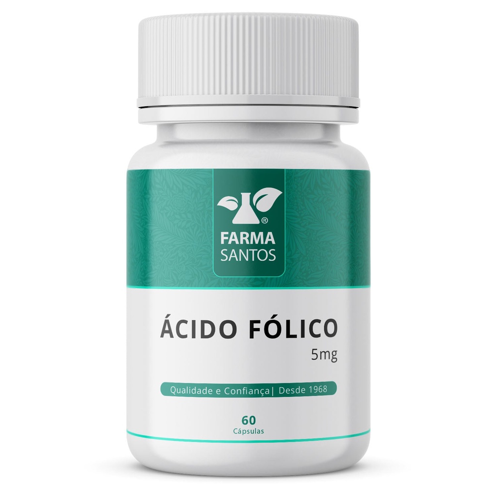 Aumenta sua Energia Ácido Fólico 5mg