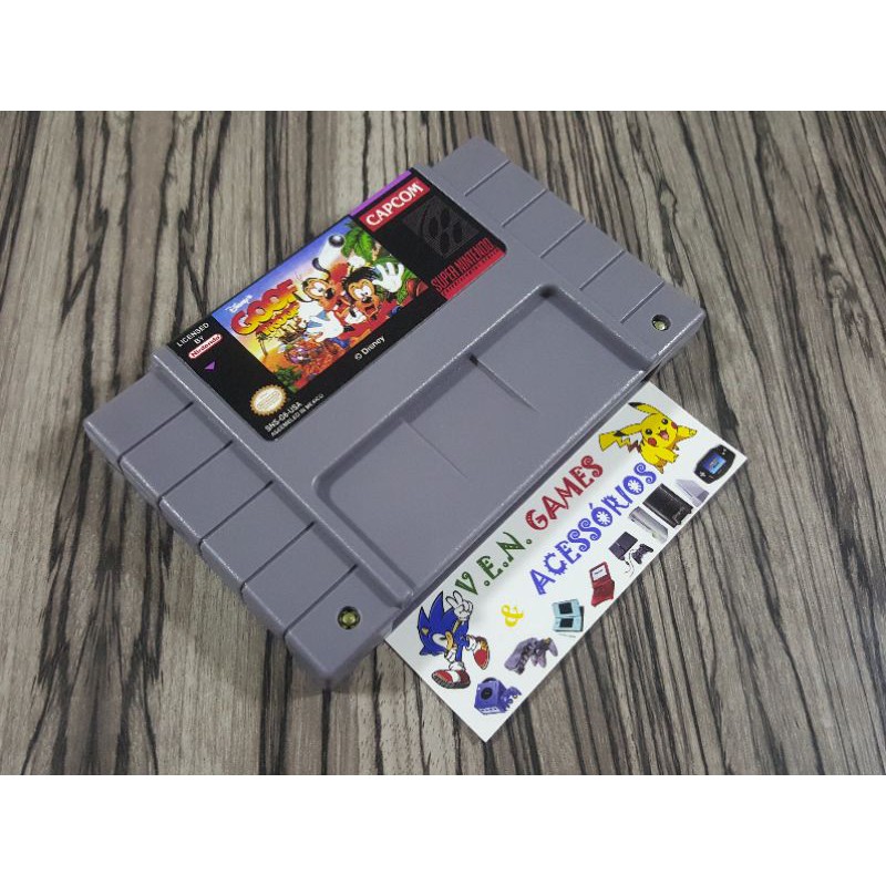 BOMB 5 + SUNSETRIDERS + TOP 1 + DK1 + GOOFTROOP + CABO AV P/ SUPER NINTENDO + GARANTIA!