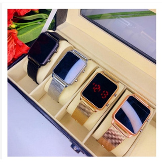 Relógio Quadrado Digital led casual Masculino Feminino moda luxo em Oferta na Shopee