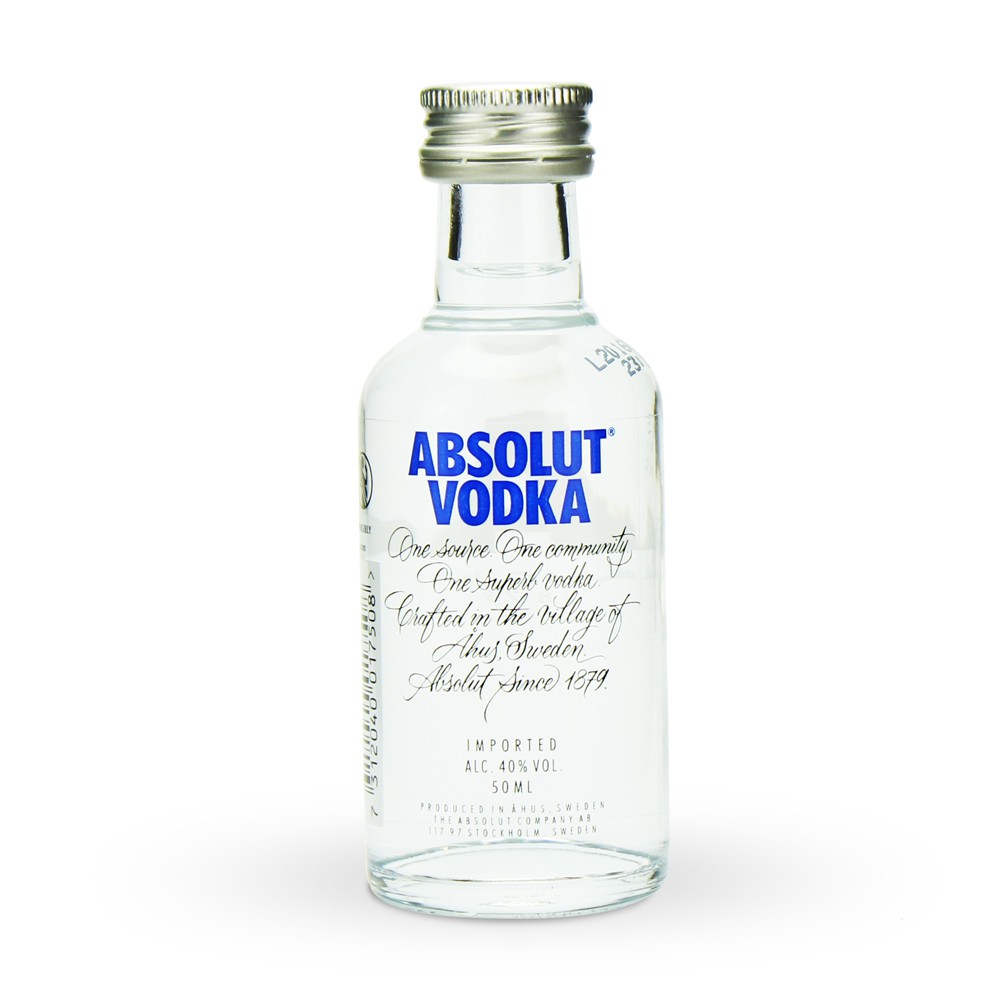 Mini Vodka Absolut Natural 50ml Shopee Brasil