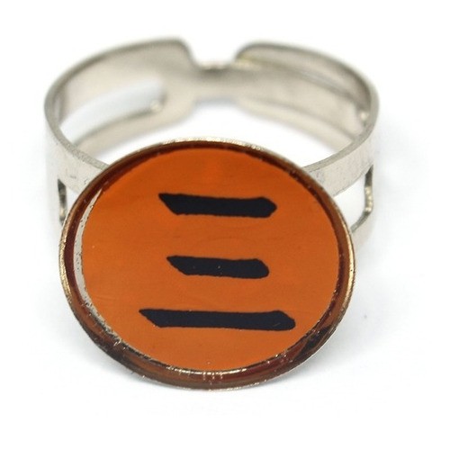 Anel Akatsuki Hidan Naruto - Regulável - Promocional