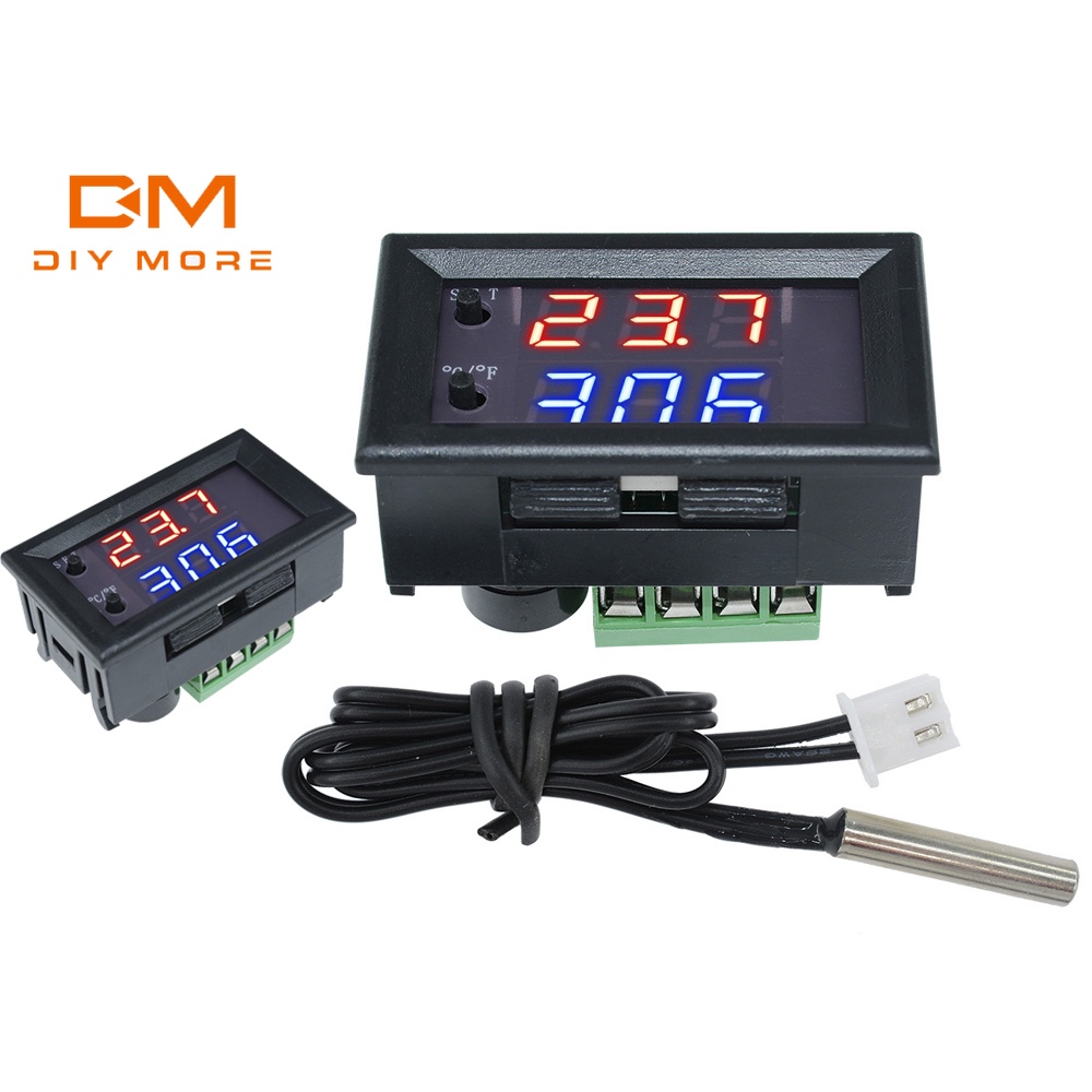 diymore Controlador de temperatura LED digital para microordenador controlador de termostato de 12 V CC 
