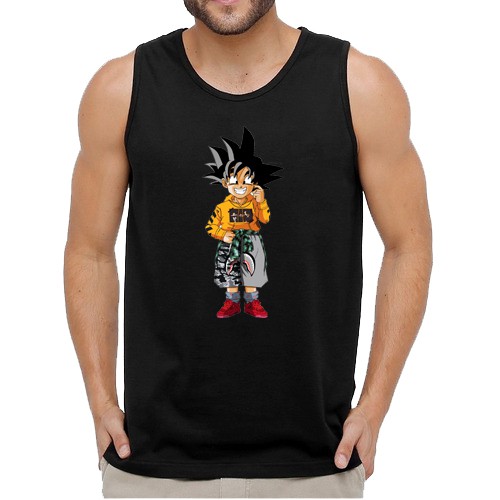 Camiseta Regata Masculina Gohan Dragon Ball Z Camisa Thug Life