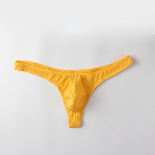 Roupa Íntima Masculina Sexy Cintura Baixa Nylon Malha De Gelo Respirável Tangas Respiráveis
