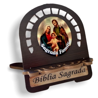 Porta Biblia Sagrada Familia Madeira P 22 x 17,5