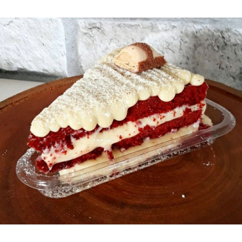 Embalagem fatia de bolo transparente Galvanotek 630 embalagem triângulo fatia de pizza bolo pudim