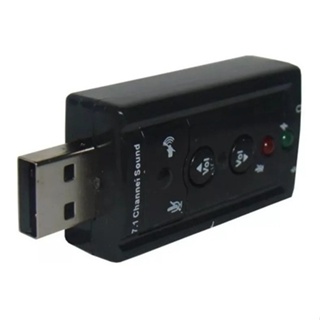 Placa De Som Usb Externa C P2 Pc Adaptador Áudio 7.1 em Oferta na Shopee