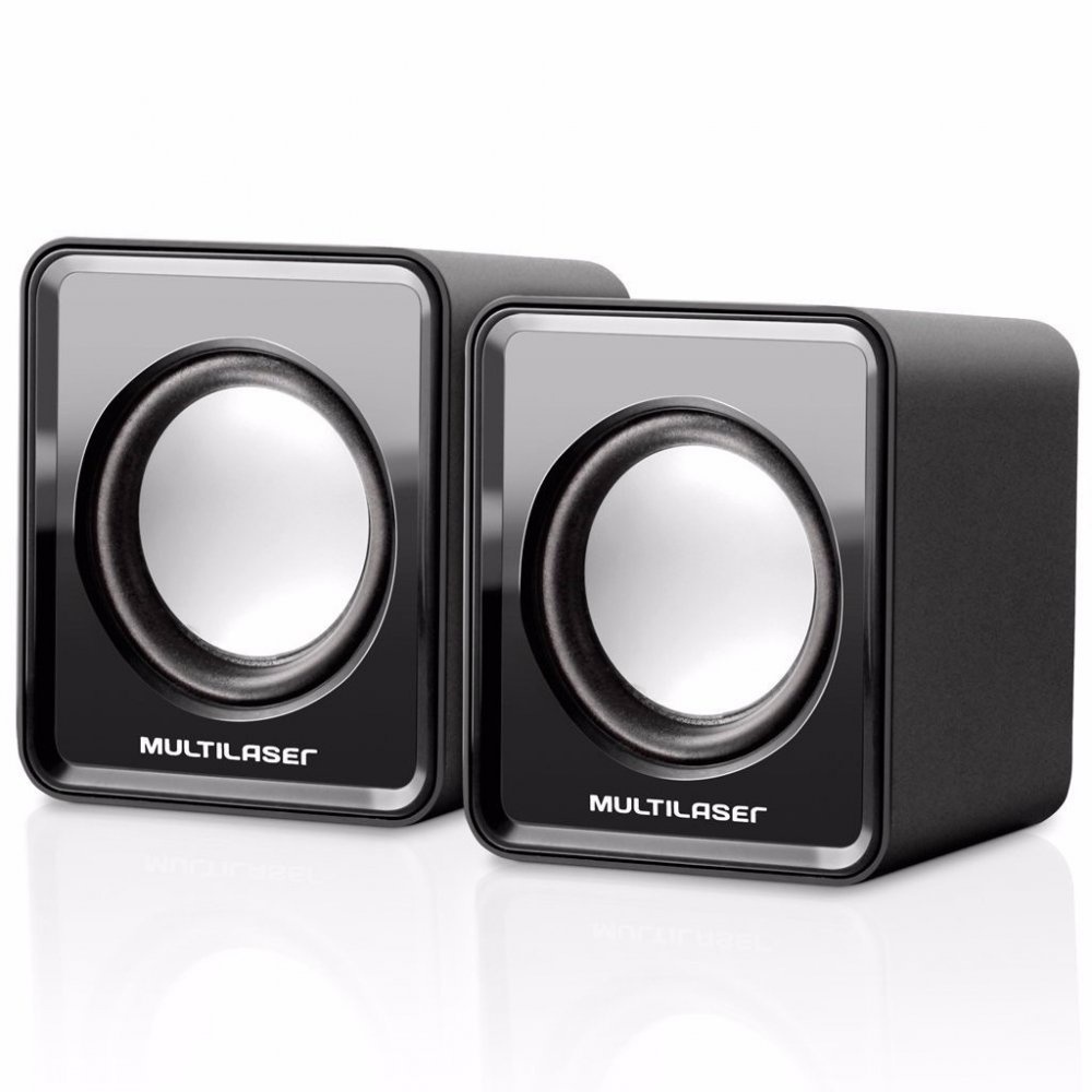 Caixa De Som Multilaser 20 Mini 3w Rms Preta - Sp144 BIVOLT