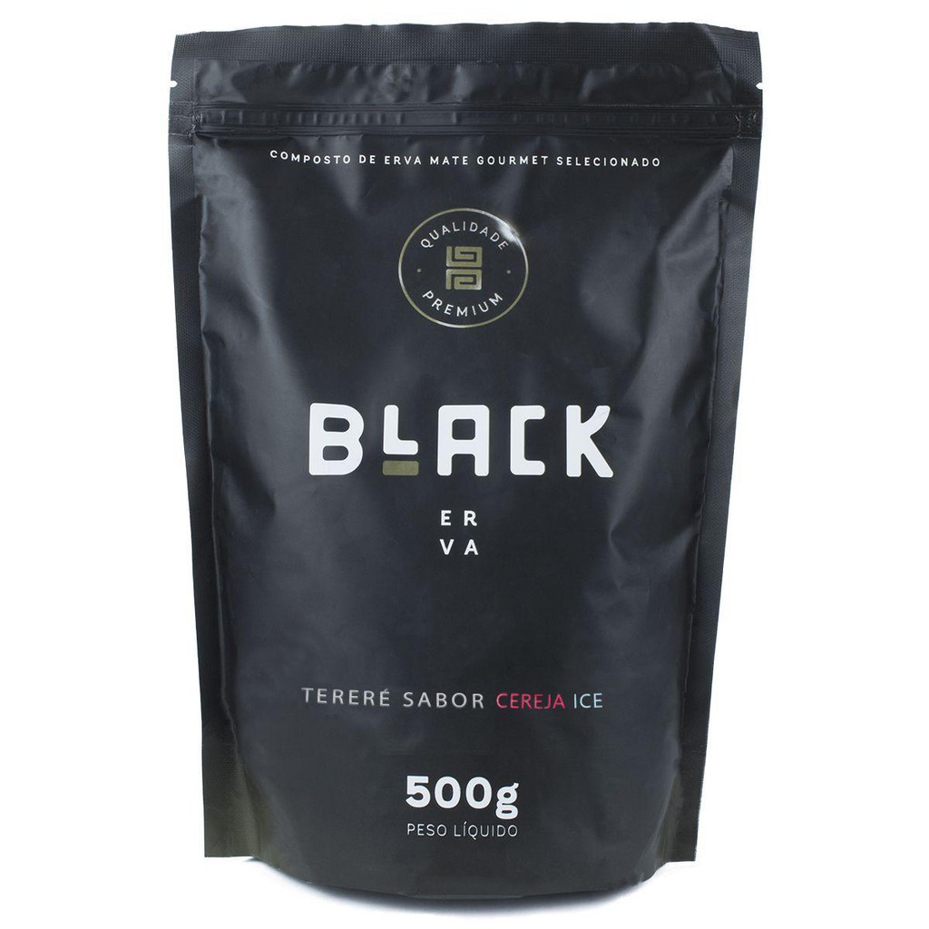 ERVA-MATE TERERÉ BLACK ERVA GOURMET PREMIUM SABOR CEREJA ICE 500G