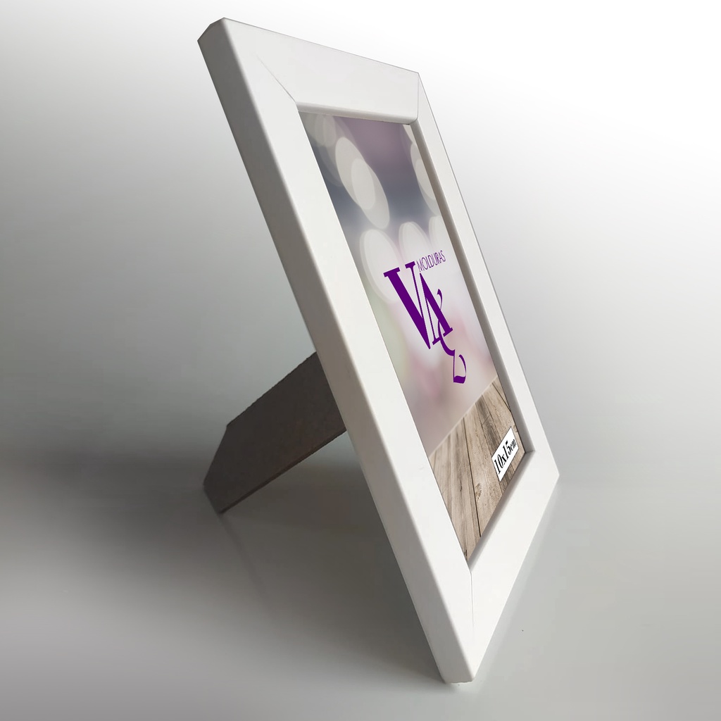 Porta Retrato Moldura Branco 10x15 C/Vidro em Oferta na Shopee