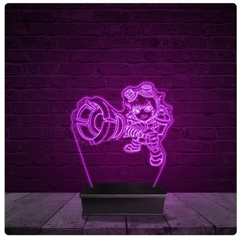 Luminária e Abajur Acrílico Led Tristana League Of Legends