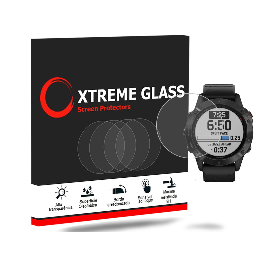 Pelicula vidro para Garmin Fenix 6 6 Pro 47mm xtreme glass