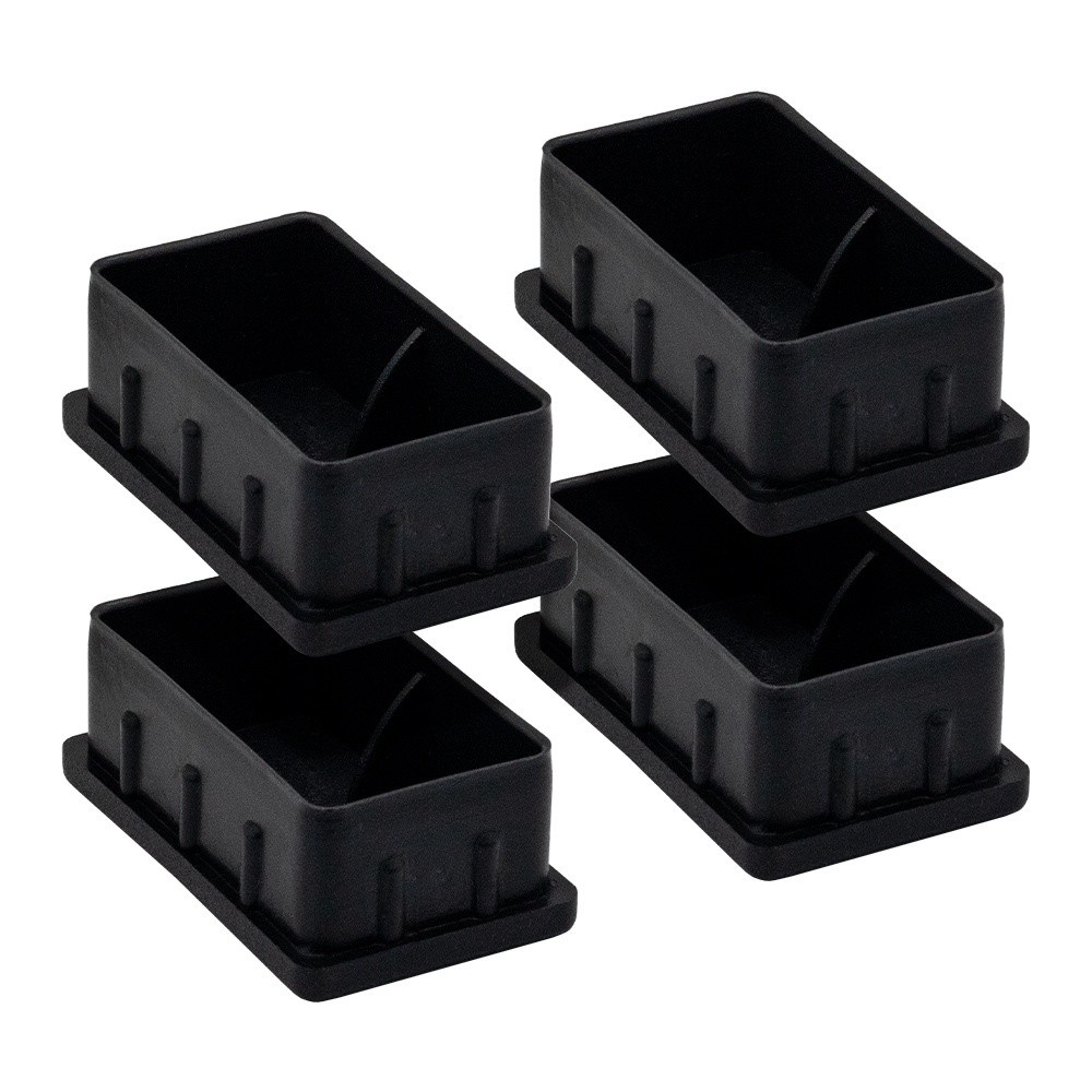 4 Tampa Ponteira Interna Pead Metalon Retangular 50 x 30 mm
