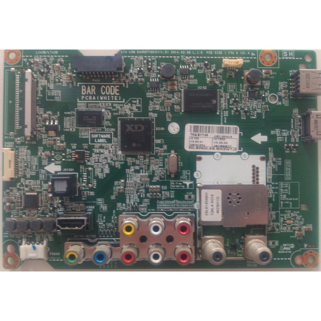 Placa Principal Tv LG 32lb550b / 55lb5600 Eax65710301 (1.5)