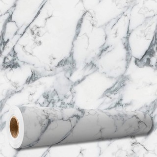 Papel de Parede Adesivo Vinílico Lavável Mármore Carrara Fosco Anti-Reflexo