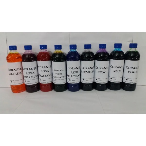 5 Corante De 500ml P/ Produtos De Limpeza para sabão ,amaciante, desinfetante , detergente, alcool perfumado , em Oferta na Shopee