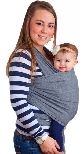 Wrap Sling Cinza Mescla Transportador de pano para carregar bebê