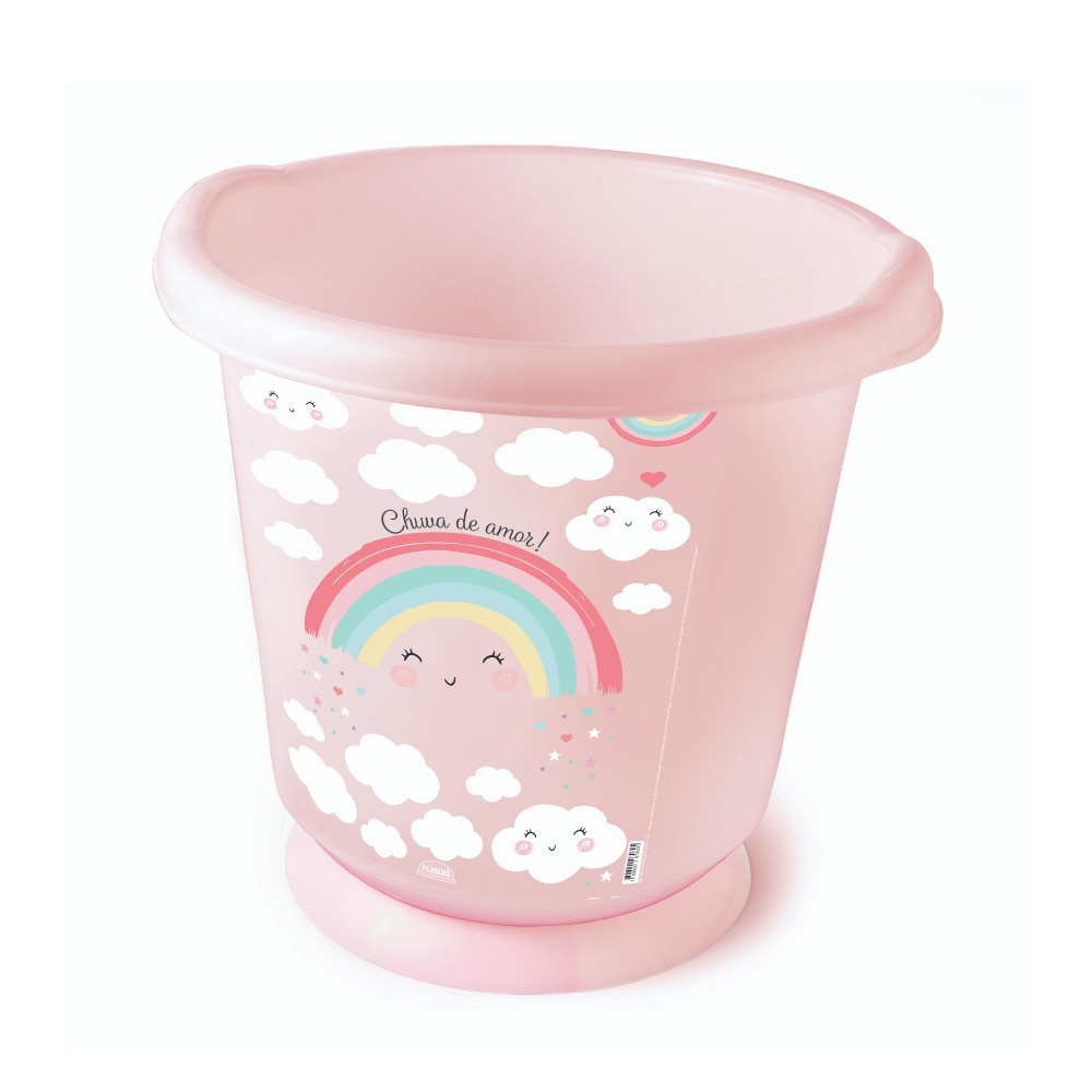 Banheira Sensitive Bebê Ofurô para Bebe Acalma e Relaxa o Bebe - Arco-Íris - Plasútil
