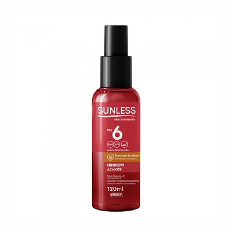 Sunless Óleo Bronzeador FPS 6 Urucum 120ml