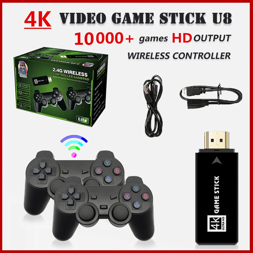 Vídeo Game Stick Lite 4k HD 3500 jogos / 10.000 jogos