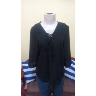 blusa solta feminina  renda manga  moda feminina tendência inverno/100 % poliéster