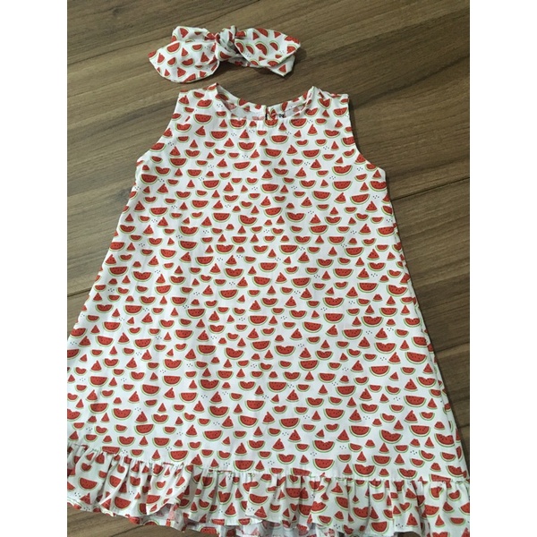 vestido bem confortável para o verão com estampa de melancia 🍉 🥰