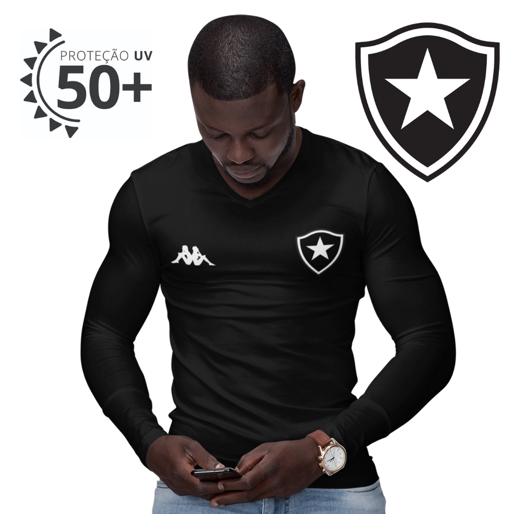 Camiseta Térmica Vermelha Manga Longa Segunda Pele Proteção UV 50