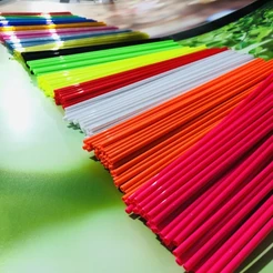100 PALITO PARA PIRULITO 28 CM TUBO PET CRISTAL OU COLORIDO 16 CORES (CHOCO)