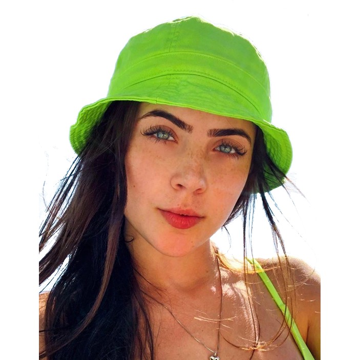 Warlike Civilian balance Chapéu Bucket Hat Colorido Jade Picon Verão Tendência Unissex | Shopee  Brasil
