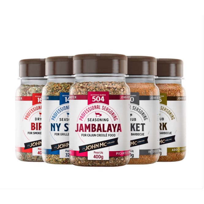 Kit Dry Rubs Para Defuma O Profissional Bbq Linha Pitmaster John Mc Churrasco Pit Smoker