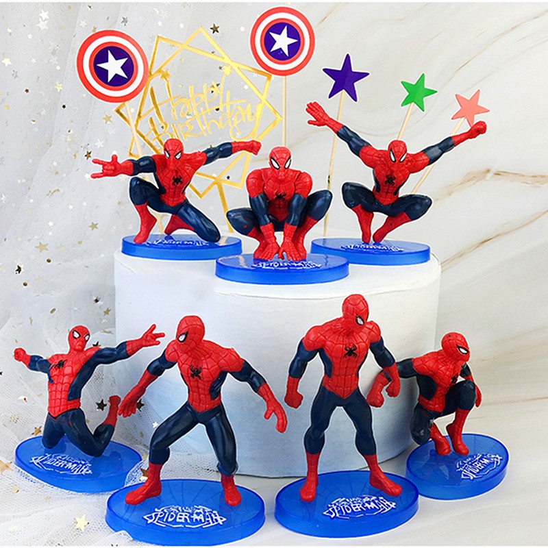 Topo De Bolo Tema Homem Aranha Shopee Brasil