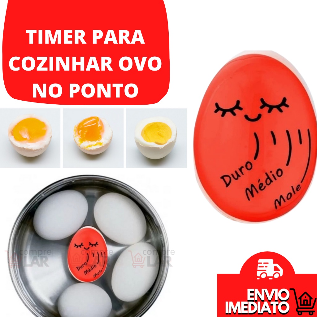 Ovo Cozido Timer No Ponto Certo Ovo Mollet Temporizador de Ovo Resina Não Tóxica Gema Mole Média Dura