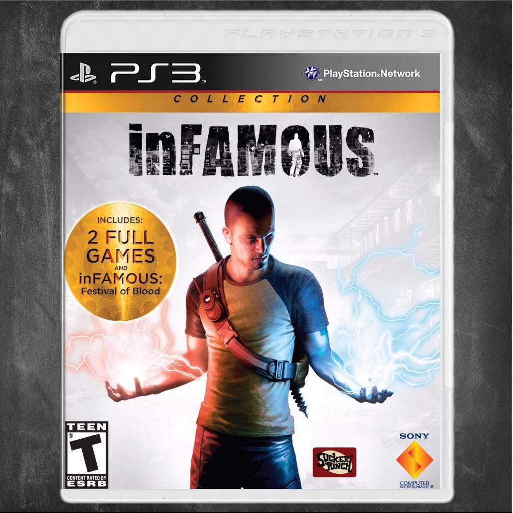 2 Jogos Ps3 Originais Infamous e Infamous 2