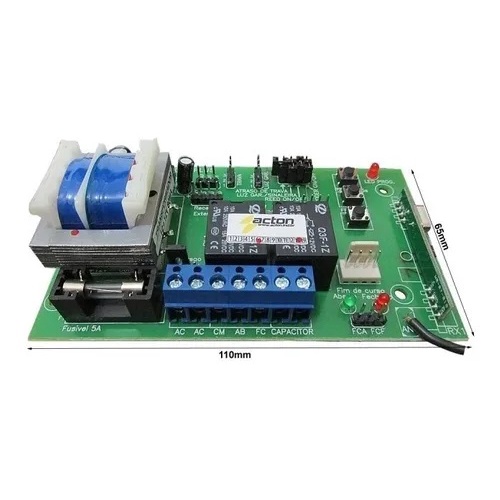 Placa Central Eletrônica P/ Portão Ac4 Fit Pa Encoder Acton