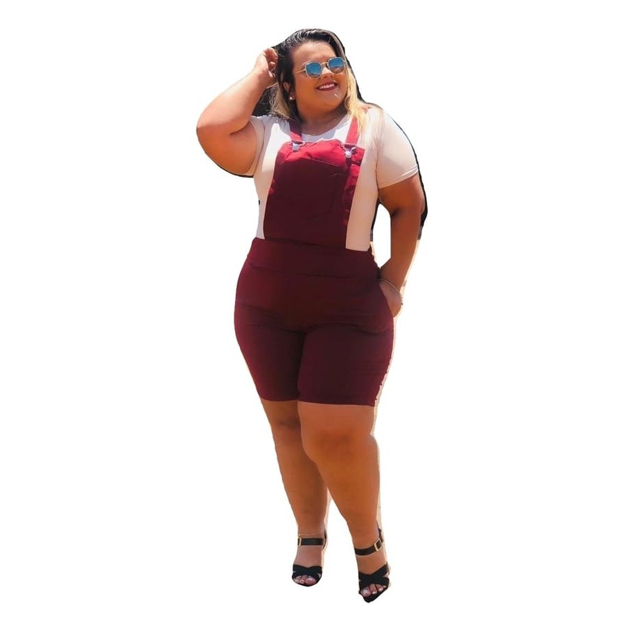 jardineira plus size bengaline