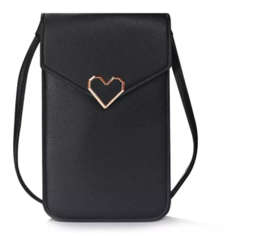 Bolsa Porta Smartphone Touch Screen Transparente Preto