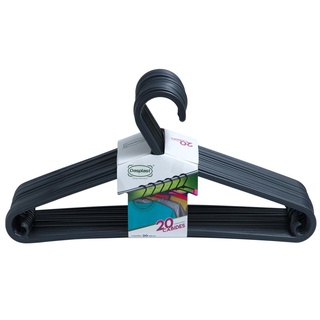 Conjunto 20 Cabides Ece 0018 Preto