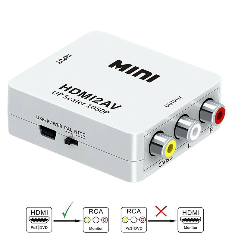 Conversor De Hdmi Para Rca Video Composto Av