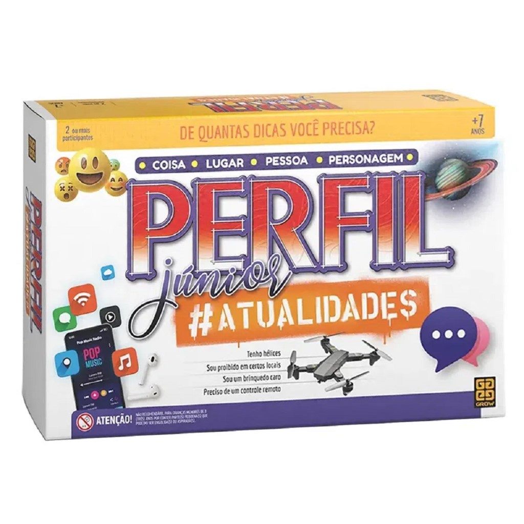 Jogo Perfil Júnior Atualidades 03836 - Grow em Oferta na Shopee