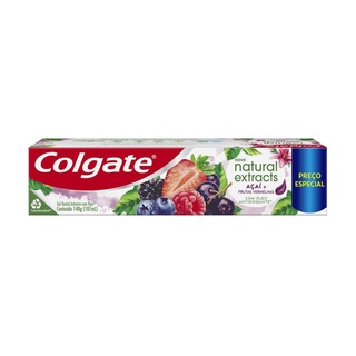 Creme Dental Colgate Natural Extracts Açaí e Frutas Vermelhas 140g