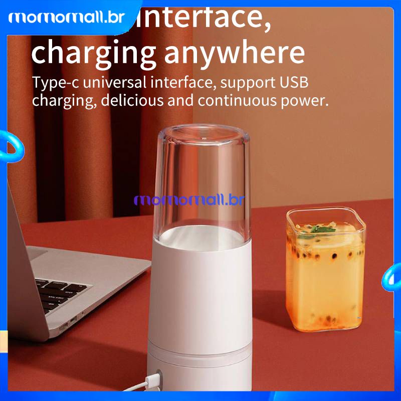 Xiaomi Portátil Usb Mini Blender Juice Extractor Espremedor de Frutas Em Aço Inox Fabricante de Máquina momomall